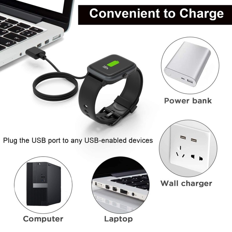 Xininyia Compatible for FITVII GT5 Pro Max Smart Watch Charger,