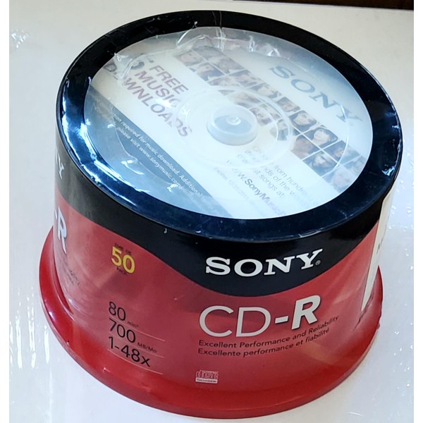 Sony - Cd-R Discs 700Mb/80Min 48X Spindle Silver (50/Pack)