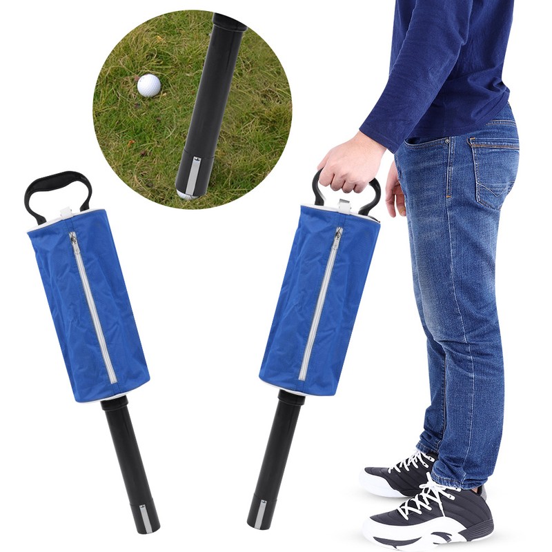 Portable Golf Ball Picker Pick up Bag Pocket Scooping Device