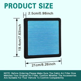 Wedcool Car Air Filter, Cabin Air Filter, Air Filter Element to keep the Air Fresh, Car Accessories Air Conditioning Filter Universal for Toyota Accessories