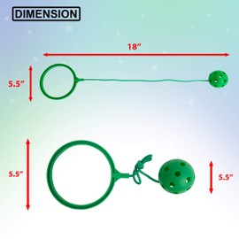 Skip Jump Rope - Pack of 6 - Variety Colors - Best Ankle Toy/SwingBall Set. Fun Excercise, Coordinate, Balance, Fitness, Active and Smile. Play Indoor and Outdoor