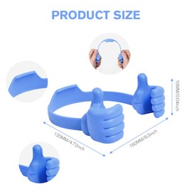 flintronic 4PCS Thumb Phone Holder Multi-angle Adjustable Phone Holder, Soft Flexible Phone Holder, Universal, Suitable for Phones, Tablets, etc. (Black+Rose Red+Pink+Blue)