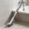 Bathroom Cleaning Brush -ABS 2x31cm, 150g Compact Drying Hook Design