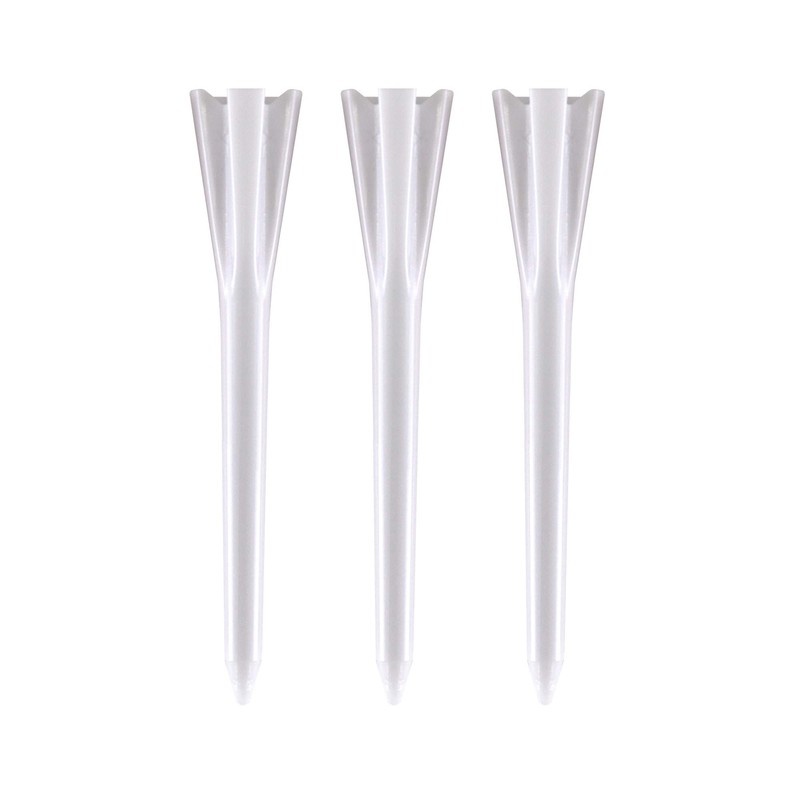 IZZO Golf Plastic Golf Tees, 1.5 Inch, White (Pack of