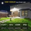 Zelvia LED Flood Lights Outdoor for Yard Work -100W 10000lm