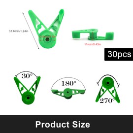 TIANLIN Plant Bender Clips, Pack of 30 Plant Benders, Plastic Low Stress Training, 360°, Stable Support, Adjustable Curved Tool for Fixing Plants