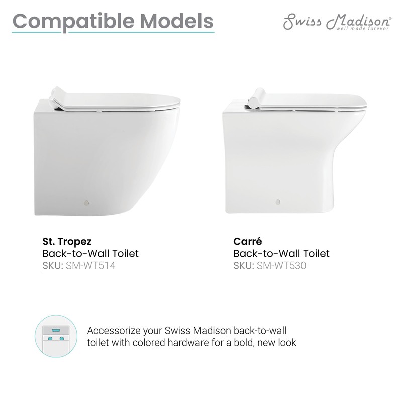 Swiss Madison Well Made Forever SM-25-TACTM11BK Toilet-Accessories, SM-KS246-G, Black