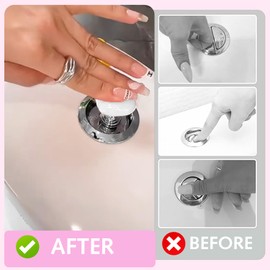 4 Pcs Toilet Button Pusher, Love Heart Shaped Toilet Tank Button Toilet Flush Button Pusher, Toilet Press Tool for Toilet Lid and Tank Toilet Flusher Top Push Button for Women Long Nail （While）