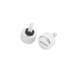 PARSLUCK 2pcs Silver Tone 6mm Thread Dia Motorcycle Seat Bolt Screw for Harley Davidson Stable