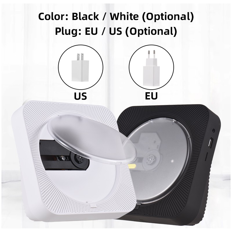 BT5.1 CD Player Portable Music Player FM Radio Desktop CD