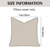 OTOSTAR Pack of 2 Deep Beige Decorative Pillow Covers 14x14