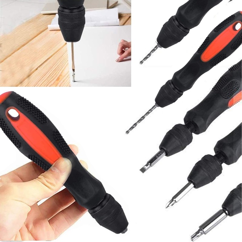 YUENTOEN Pin Vise Micro Manual Drill for 0.5-8mm Micro Drills