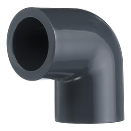 HARFINGTON 2pcs 90 Degree Elbow PVC Pipe Fittings 3/4" 2 Way Furniture Grade PVC Corner Connectors Angle Elbow Side Outlet for Sewer Plumbing Drain Pipe Water Supplies Build Garden