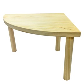 Exotic Nutrition Corner Riser Platform - Durable Wooden Platform for Small Animals Such as Hamsters, Degus, Gerbils, Rats and mice