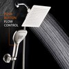 DreamSpa Ultra-Luxury 9" Rainfall Shower Head/Handheld Combo. Convenient Push-Button Flow