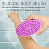 Avilana Exfoliating Silicone Body Scrubber Easy to Clean, Lathers Well,