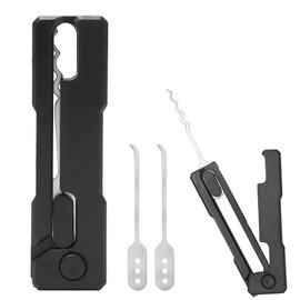 Gohytal Lock Picking Tool, Lockpicking Set aus ABS+ Rostfreier Stahl Picking Tool - Handliches Schlüsseldienst Werkzeug Dietriche Schlossöffner Werkzeug Set für Anfänger und Profis