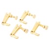 4PCS Violin Fine Tuner Golden Metal Wear Resistant String Fine