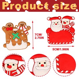 Pack of 11 Gingerbread Man Decoration Christmas Tree Pendants, Christmas Gingerbread Man Ornament Set, Gingerbread Man Christmas Tree Decoration for Party, Home, Kitchen, Holiday