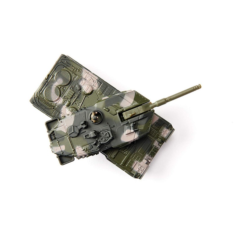siku 1872, Tieflader mit Panzer, Metall/Kunststoff, 1:87, Abnehmbarer Auflieger, Aufkleberset
