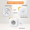 Pack of 6 - OPPERD Hygrometer & Room Thermometer -