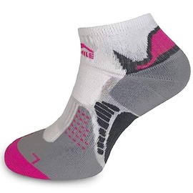 More Mile San Diego Womens Running Socks - White - 2-5