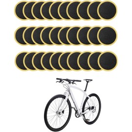 30Pcs Black for Bycicles Inner Tube Puncture Patches Glueless Tire Puncture Repair Patches for Motorcycle Road Mountain Bicycles Tire Puncture Patches Repair Simple Self Adhesive Tires and Tubes