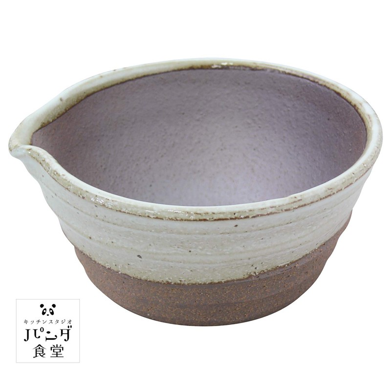 Kitchen Studio 9100-0090 Panda Cafeteria Combless Mortar (with Pestle) White