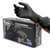 Disposable Black Nitrile Gloves, Extra Large, 8 MIL, Diamondshield, Work