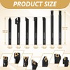 VerRich 28Pcs Kit Indexable Lathe Turning Tools,3/8"10mm Shank Boring Bar
