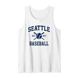 Seattle Baseball Athletic Vintage Sports Team Fan Tank Top
