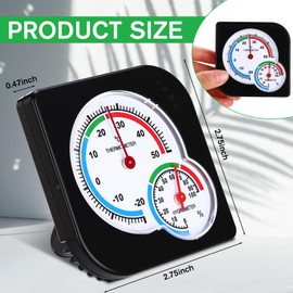 Tellegloww 20-Pack Mechanical Hygrometer & Classroom Thermometer - Battery-Free Indoor Humidity Gauge with Analog Display for Labs Rooms Use Classroom Teaching Tools School Supplies