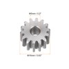 HARFINGTON Flat Spur Pinion Gear 5mm Bore 14T Mod 1