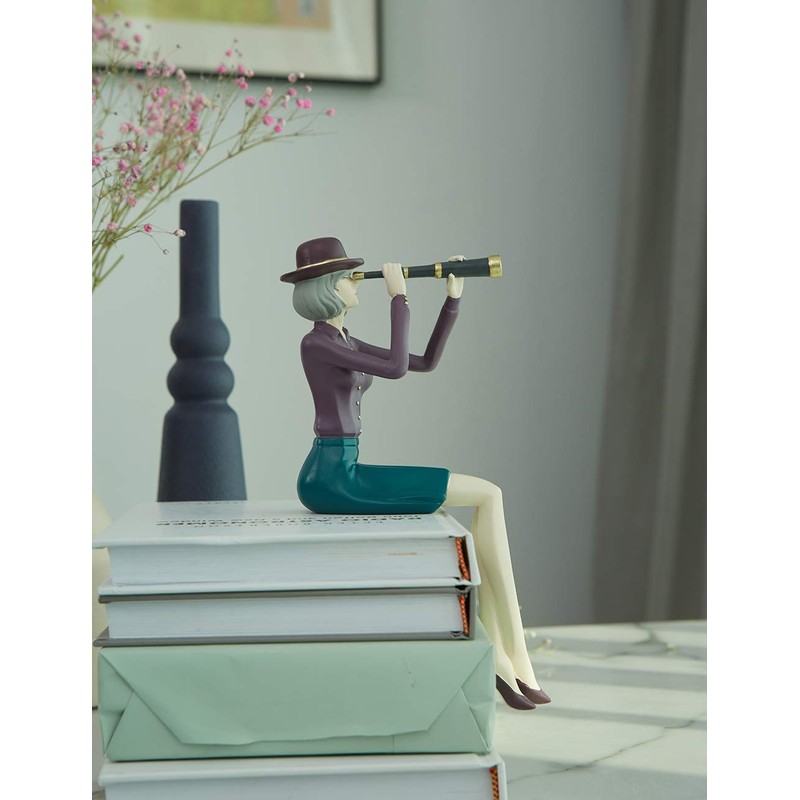HAUCOZE Modern Home Decor Sculpture Woman Figurine Statue Table Centerpiece