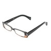 Calabria 4371 Bi Color Reading Glasses Matching Cleaning Case Black