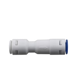 Check Valve DGZZI 2PCS 3/8" One Way Push Fit Straight Quick Connect Check Valves for RO Pure Water Reverse Osmosis System, 3/8Inch Push to Connect One Way Check Valve