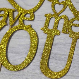 Decoración para tartas de God Gave Me You para bodas, compromisos, fiestas de matrimonio, purpurina dorada de doble cara