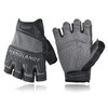 HANDLANDY Fingerless Work Gloves, Padded Work Gloves with Grip for