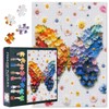 Butterfly Puzzles, Colorful Flower Butterflies Puzzles for Adults 1000 Pieces,