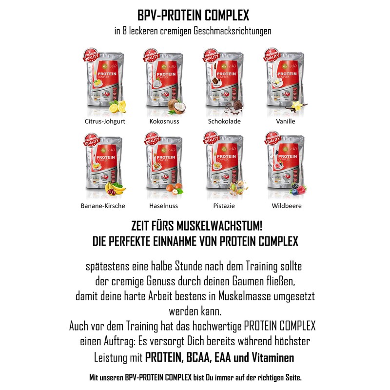 Protein Complex 500 g | 3 Components Protein from (Whey,