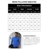 MLANM Men's Mock Turtleneck Long Sleeve Sweater Basic Lightweight Knitted