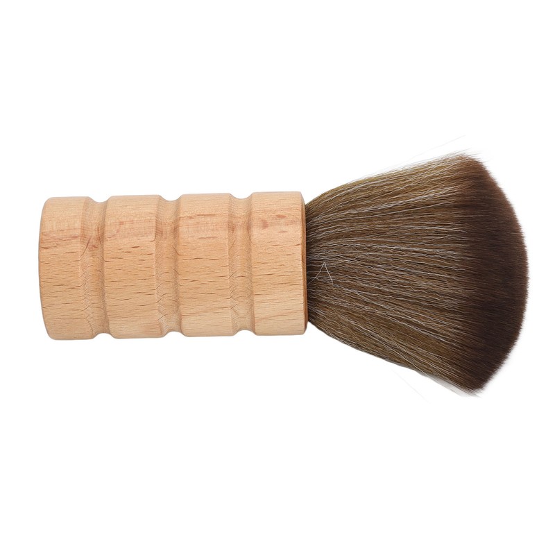 Barber Neck Duster Brush Soft Hair Wooden Handle Hair Sweeping