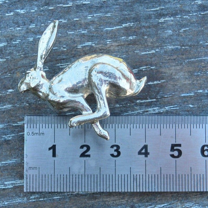 Running Hare Kitchen Knobs, Hare Drawer Knob, Cabinet Knobs, Handmade,