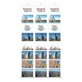 11,4 x 16,2 cm photos - Porte-photos/porte-cartes postales 8 vues - lot de 3 - format paysage C6