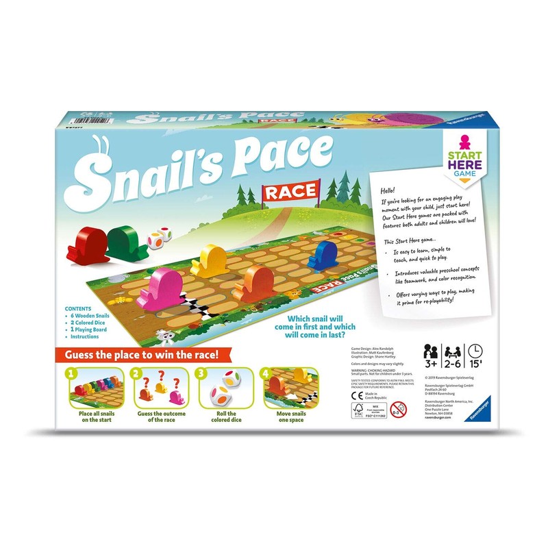 Ravensburger Snail's Pace Race Game for Age 3 & Up