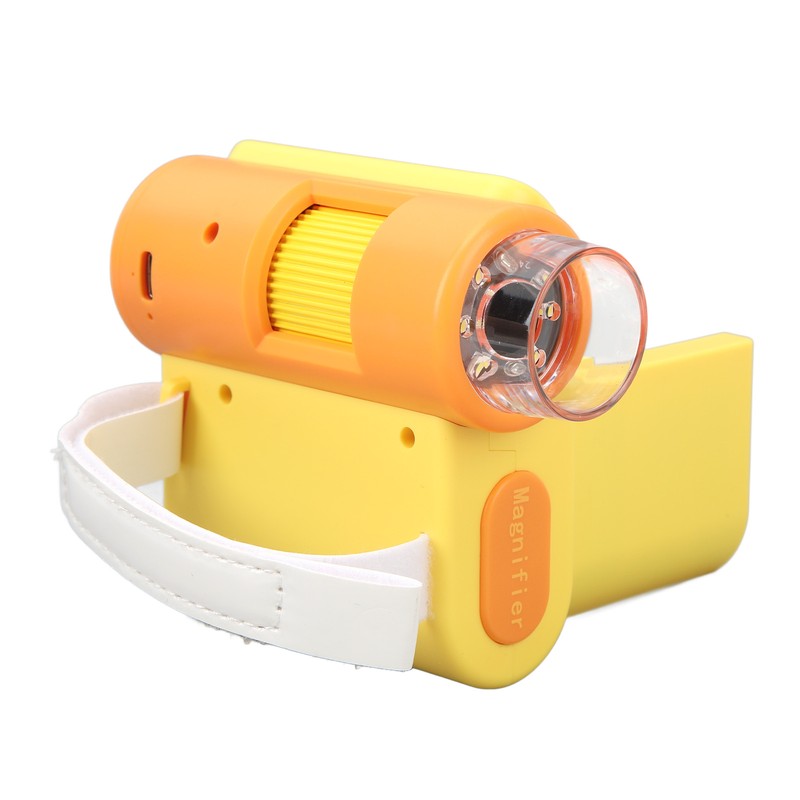 Kids Microscope Camera 2in Screen 1000X Magnification Adjustable LED 1080P