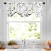VOGOL Tie UP Curtain Valance, Adjustable Farmhouse Flower and Bird