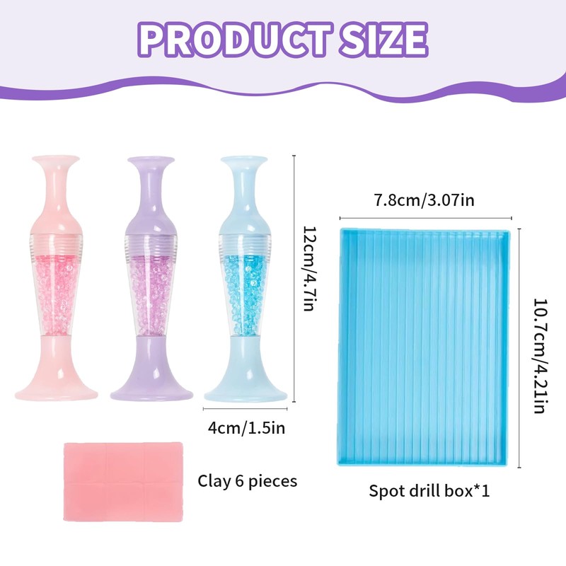 FunnAura 3 Color Diamond Art Pen, Diamond Art Pens Tools