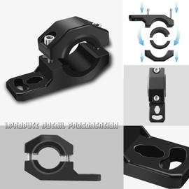 YXNXLIGHT 4PCS Motorcycle Light Bar Mounts 0.75", 1", 1.25", LED Off Road Lights Aluminum Alloy Roll Cage Clamp, Motorcycle Fog Light Mounts, Light Bar Mounting Brackets, Compatible with Motorcycle