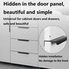 QZKJQDD 2 Pack Black Kitchen Cupboard Handles Finger Edge Pulls